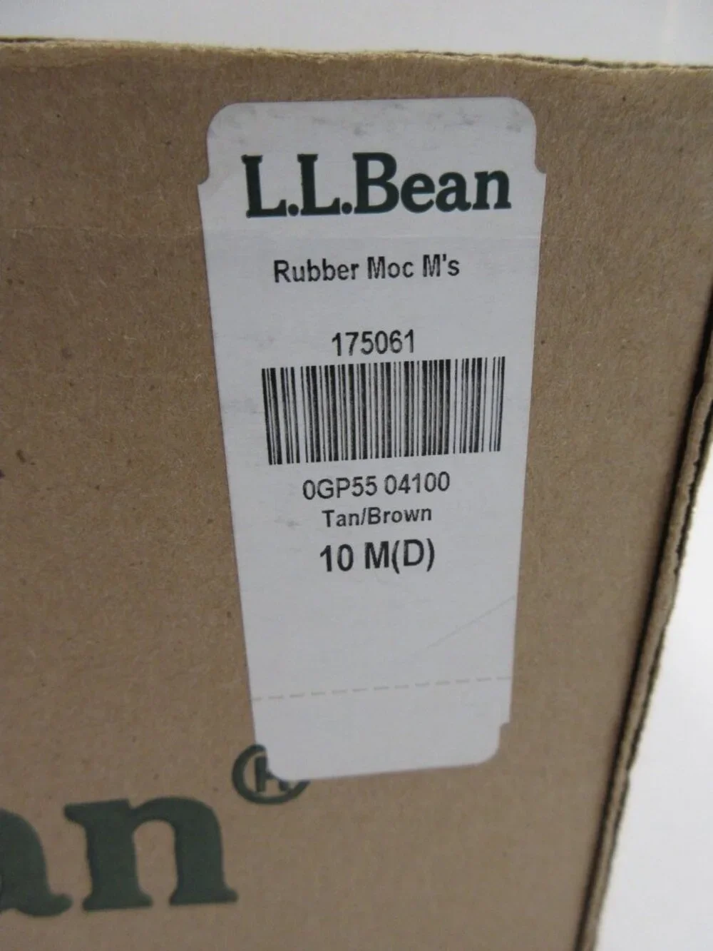 LL Bean Bean Boots 10 M Tan Duck Rubber Moc Slip On 175061 USA NEW
